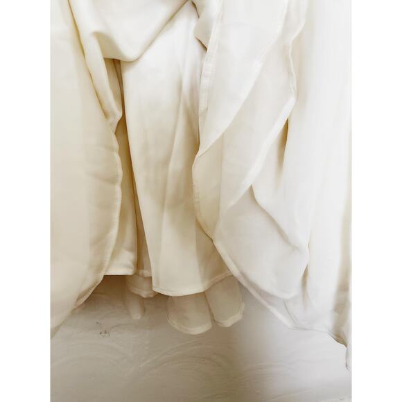 MODCLOTH Cape May Beaded Gown Maxi Dress in White Size 2 - Picture 9 of 11